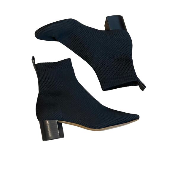 Everlane The High-Ankle Glove Black Boot In ReKnit Women's Size 9.5 NWOT - Picture 5 of 12